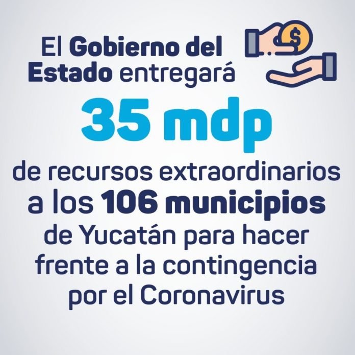 El Gobierno del Estado otorgará recursos económicos extraordinarios a todos los municipios de Yucatán