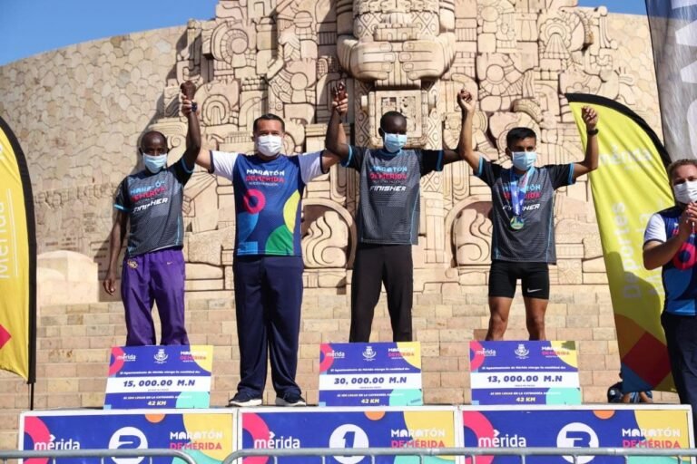 Con estrictos protocolos de salud, se realizó el Maratón Internacional de Mérida 2022