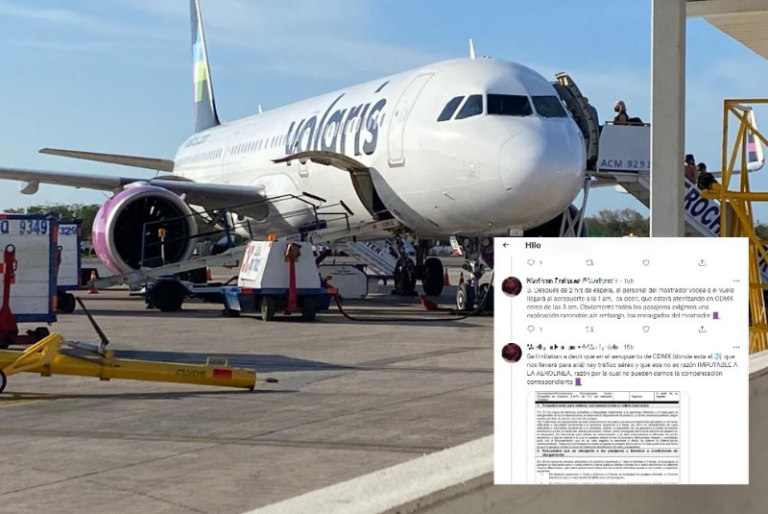 Usuaria denuncia cobros excesivos en Volaris y retraso de ocho horas en su vuelo Mérida-CDMX