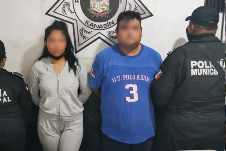 Detienen en Kanasín a pareja de presunto prestamistas “colombianos”