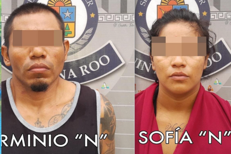 Detienen a pareja con droga en la colonia Ejidal de Playa del Carmen