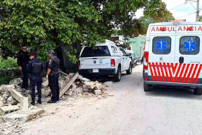 Barda sepulta joven en predio de Hunucmá