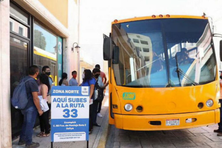 Reubican paraderos en Mérida por motivo de las Fiestas Patrias