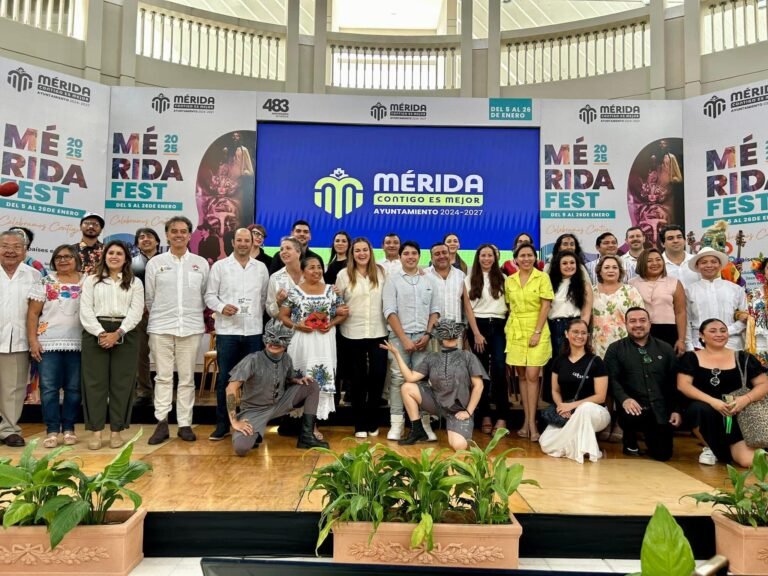Presentan la cartelera del Mérida Fest 2025 en conmemoración del 483 aniversario de la capital yucateca