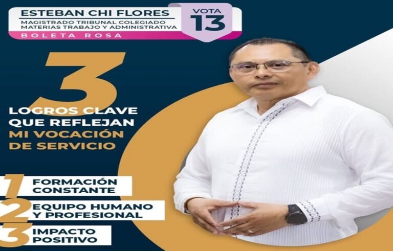 Esteban Daniel Chi Flores: una carrera forjada en la justicia laboral y los derechos humanos